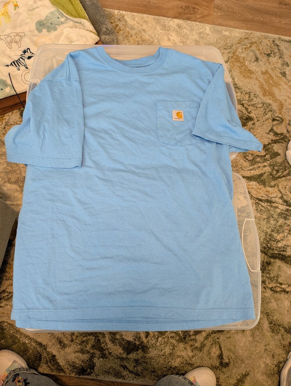 Carhartt Light Blue Short Sleeve Pocket Tee